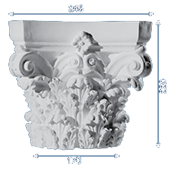 decorative plaster column