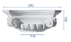 decorative plaster column