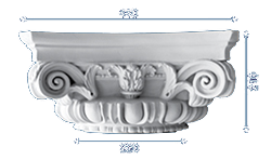 decorative plaster column