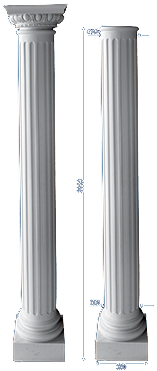 decorative plaster column