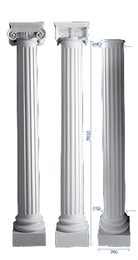 decorative plaster column