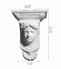 decorative plaster corbels