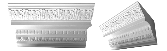 decorative plaster cornice image