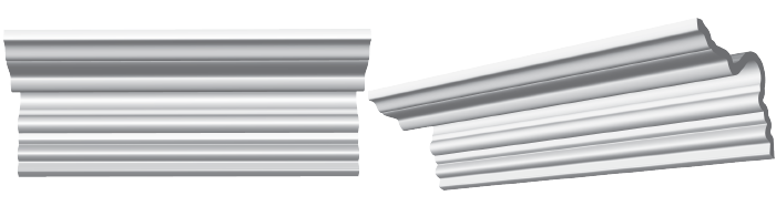 decorative plaster cornice image