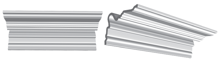 decorative plaster cornice image