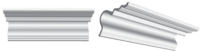 decorative plaster cornice image