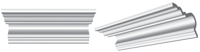 decorative plaster cornice image