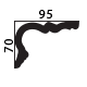 decorative plaster cornice profile