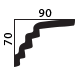 decorative plaster cornice profile