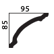 decorative plaster cornice profile