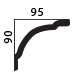 decorative plaster cornice profile