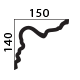 decorative plaster cornice profile