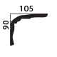 decorative plaster cornice profile