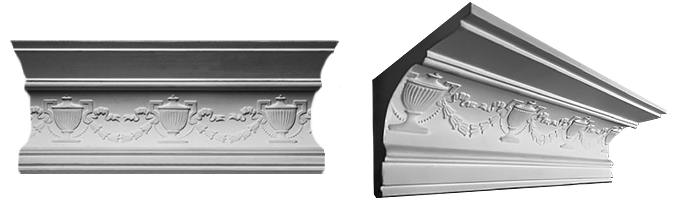 decorative plaster cornice image