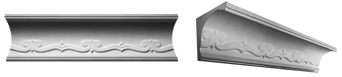 decorative plaster cornice image