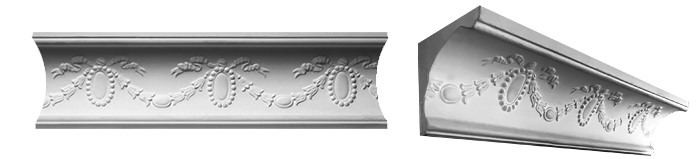 decorative plaster cornice image