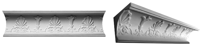 decorative plaster cornice image