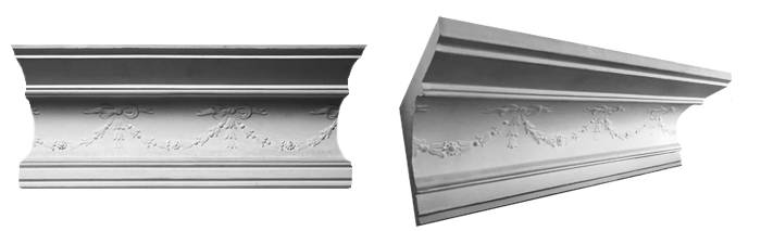 decorative plaster cornice image