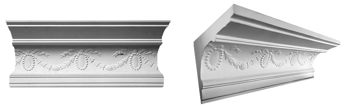 decorative plaster cornice image