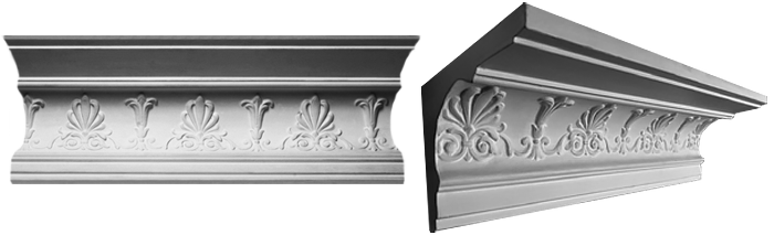 decorative plaster cornice image