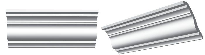 decorative plaster cornice image