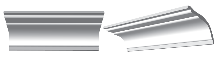 decorative plaster cornice image