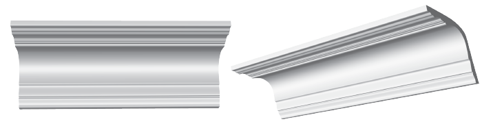 decorative plaster cornice image