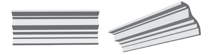 decorative plaster cornice image