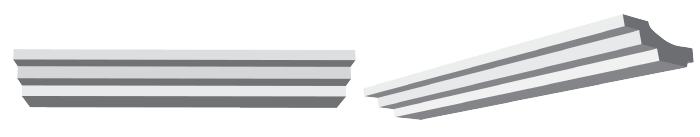 decorative plaster cornice image