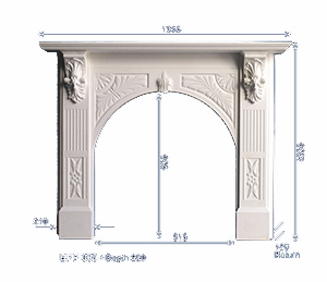 decorative plaster fireplace