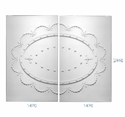 decorative plaster panel